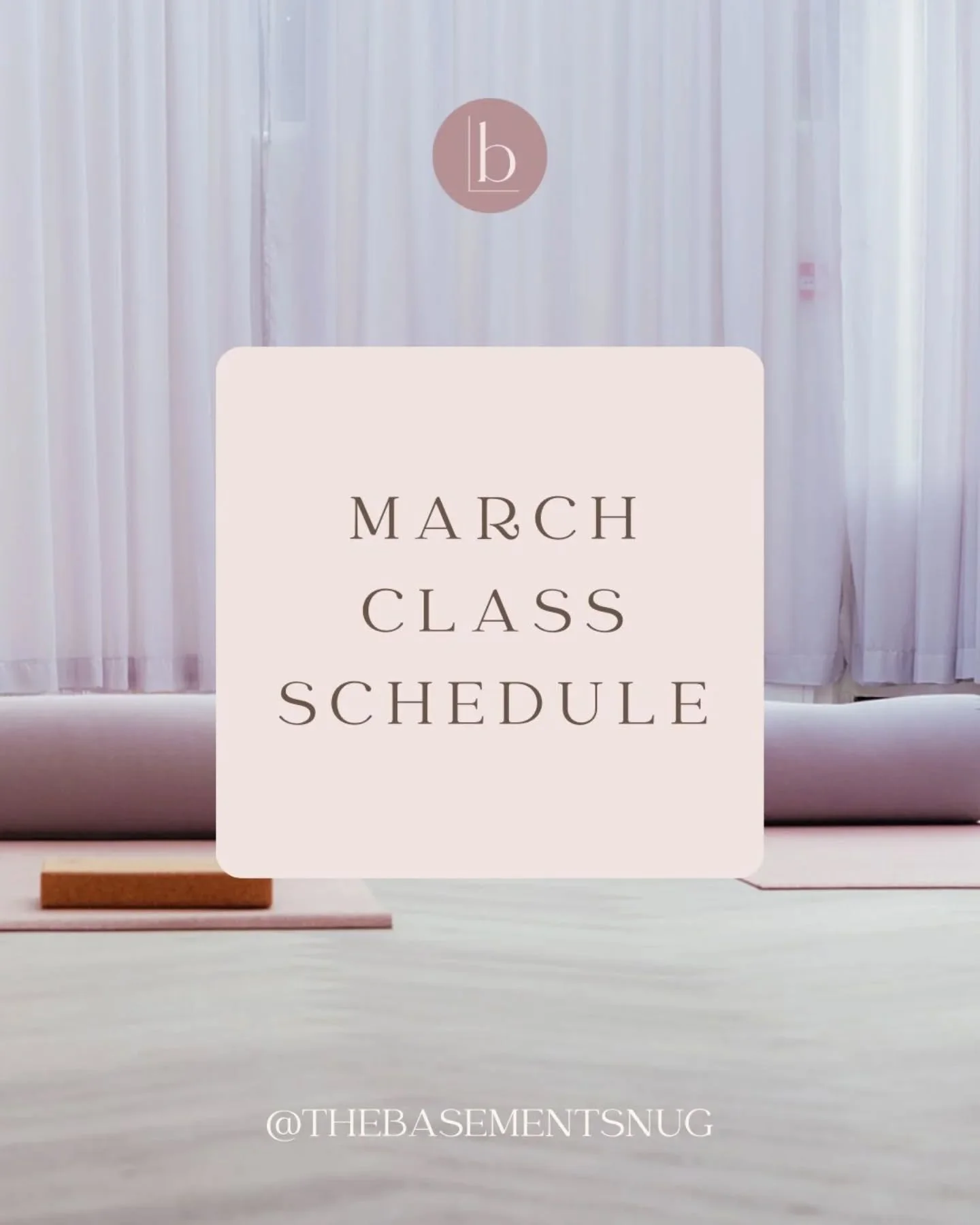 We have a lovely schedule lined up for you this March, including two new classes 🌸

We&rsquo;ve added a Thursday morning Energising Flow at 7am for all you early risers, as well as another Slow Flow (our most popular class) at 9:30am.

Both classes 