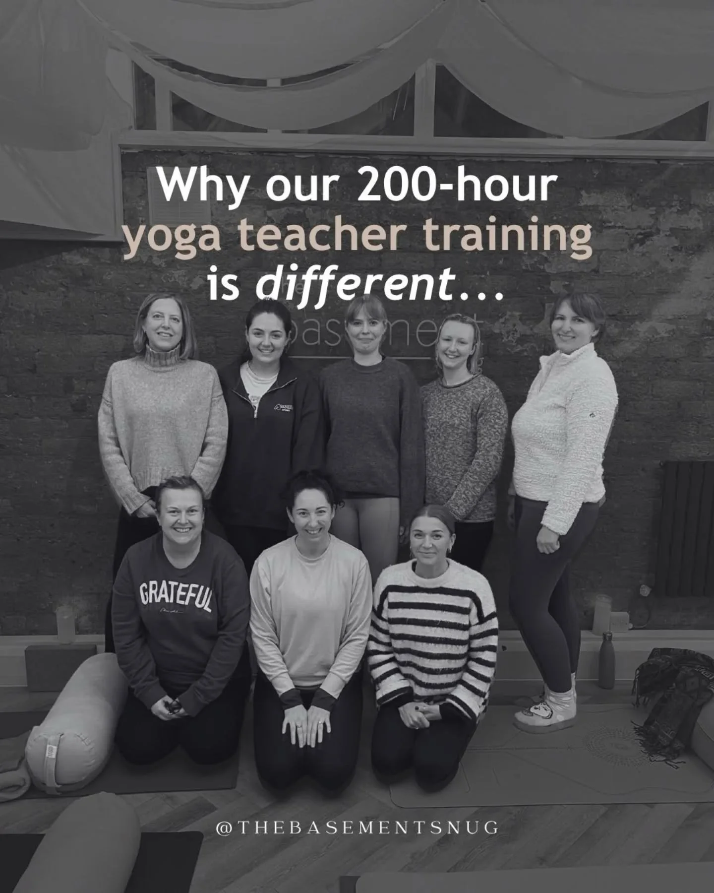 Our 200 hour Yoga Teacher Training is small, personal, and in-person, so you&rsquo;re never just a number. 

You&rsquo;ll be guided and supported throughout the year with plenty of time to practice, ask questions, and absorb what you&rsquo;re learnin