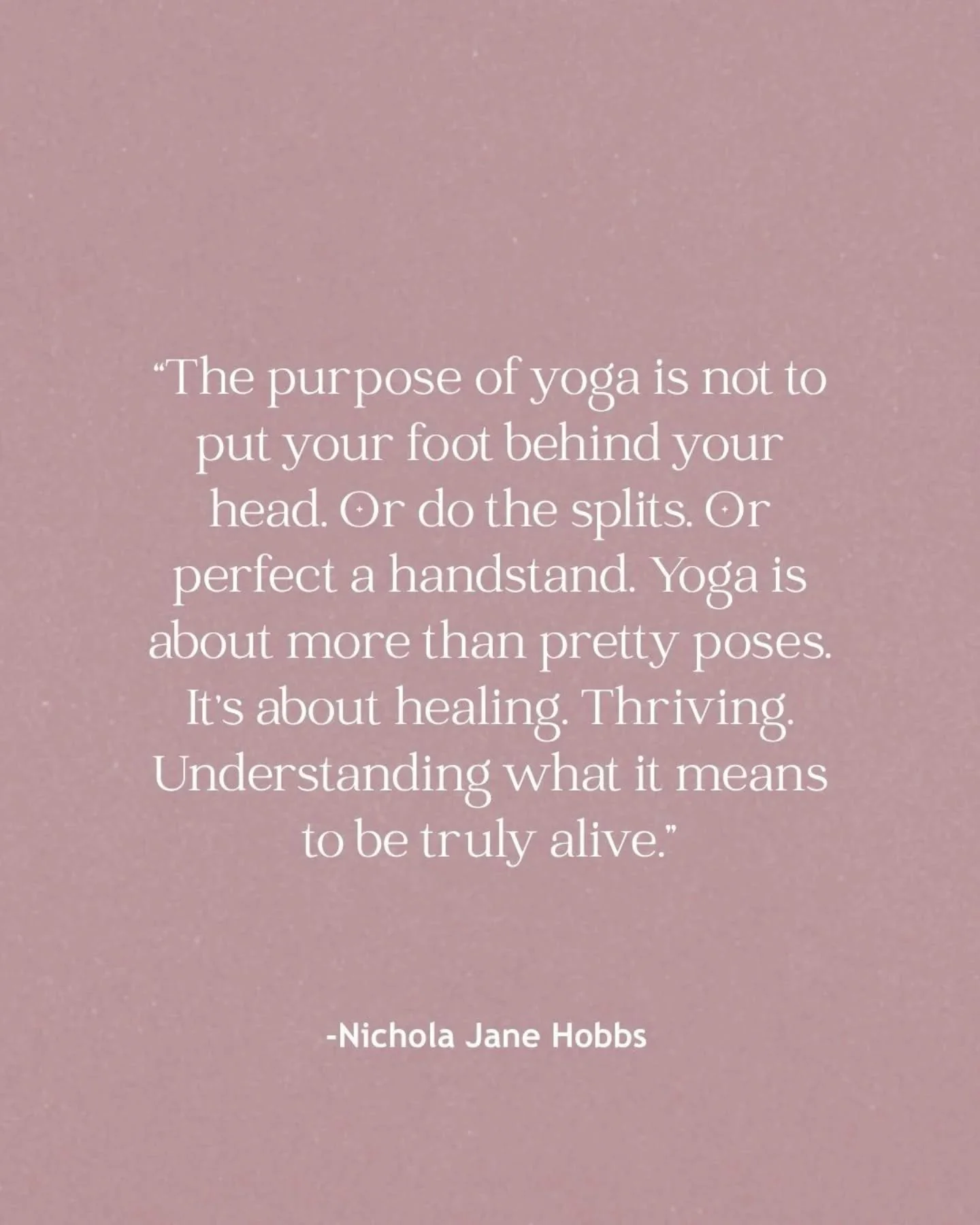 While we LOVE everything @nicolajanehobbs writes (especially her book&nbsp;The Relaxed Woman), this quote really stopped us in our tracks.

It captures so much of what we care about here at The Snug.

What we really love to focus on is helping people
