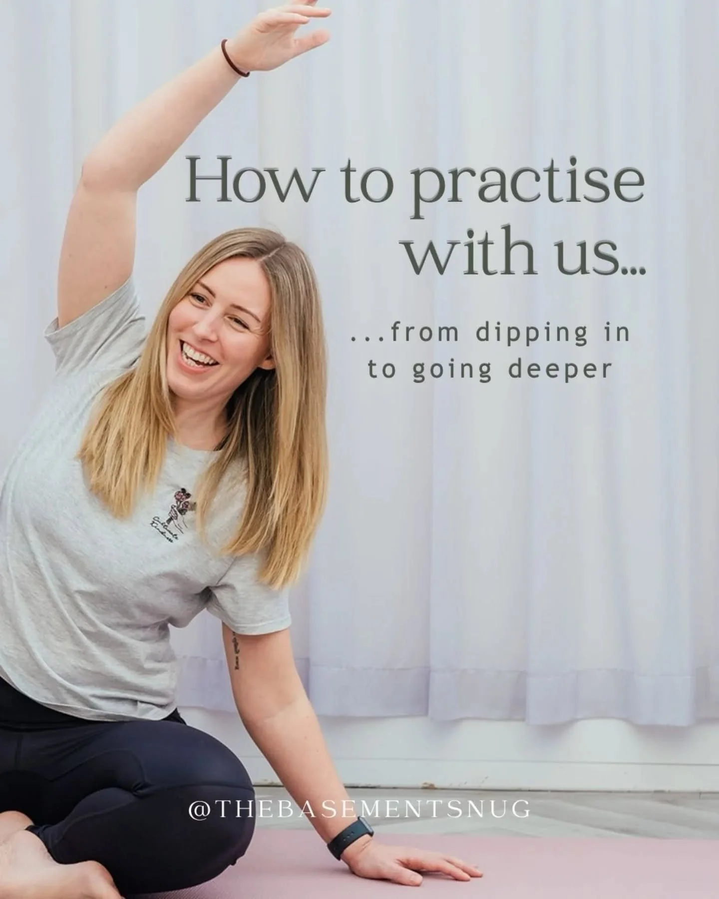There are lots of ways to practise with us 🌿

Whether you stay connected through our monthly newsletter with wellness tips and recommendations, attend a &pound;5 outdoor class in the summer, join regular monthly classes or workshops, or go all the w