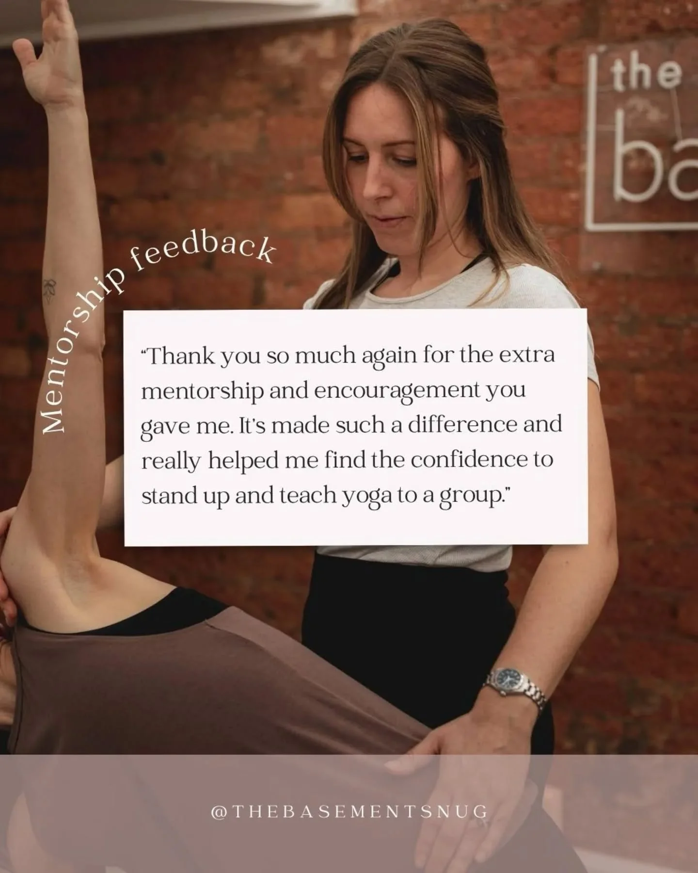 Did you know we offer 1&ndash;1 mentorship for new yoga teachers here at The Snug?

Even after qualifying, it&rsquo;s really common to feel unsure when stepping into real teaching. Bridging that gap between knowing the theory and actually leading a c