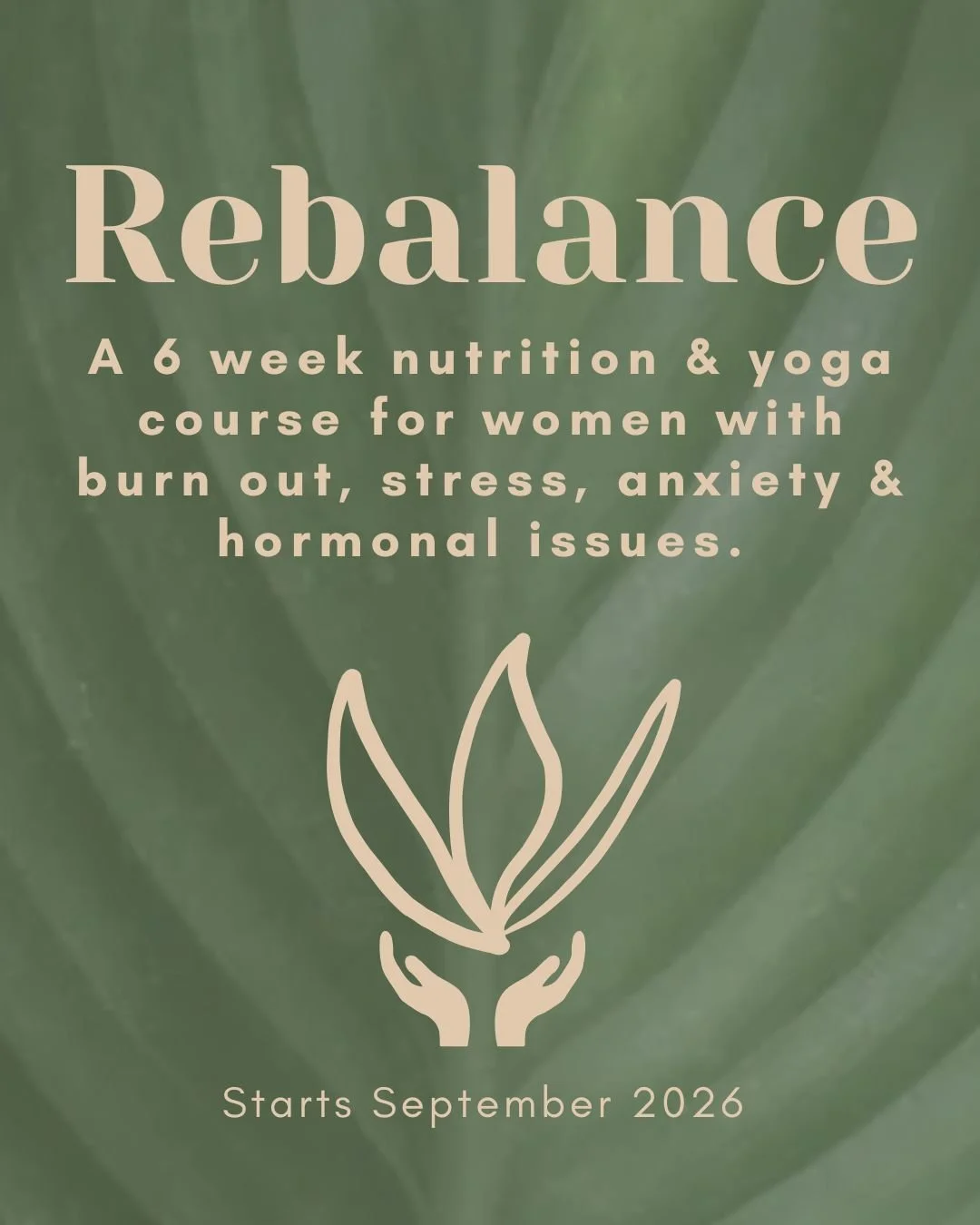 Rebalance: A 6 week yoga and nutrition course for women&nbsp;