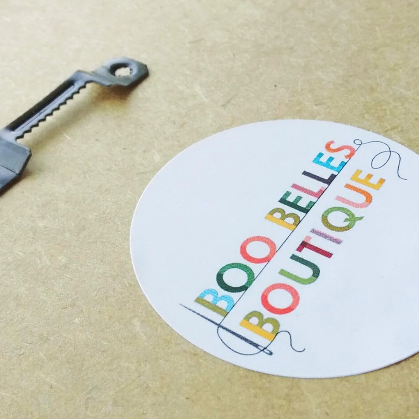 Small businesses! I love them, I run two of them, I try to support them whenever possible because it definitely makes someone do a happy dance whenever you do! 
.
This logo was created for a small business making art pieces from repurposed buttons an