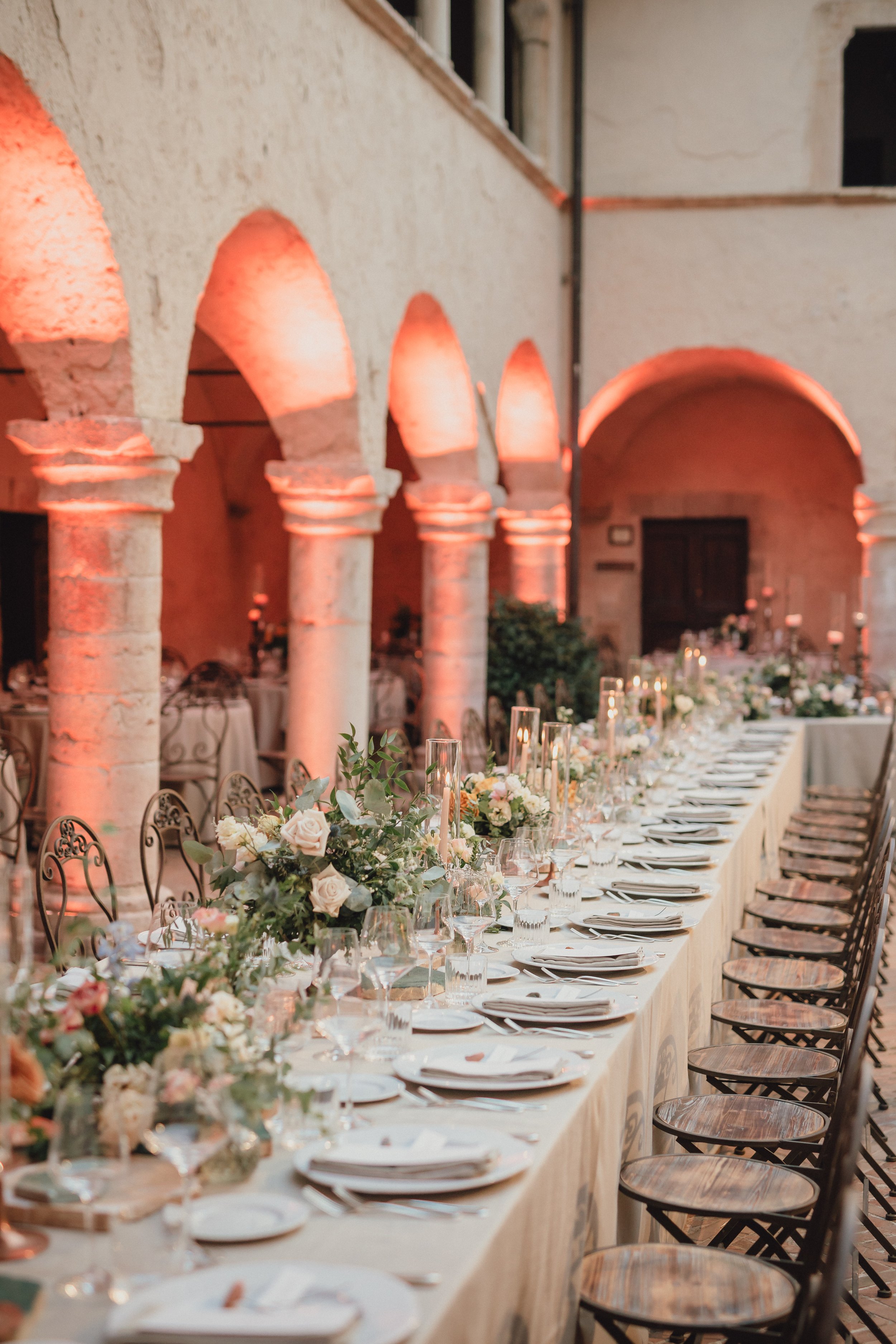 Allestimento floreale matrimonio Giulia Barabani wedding planner in Umbria