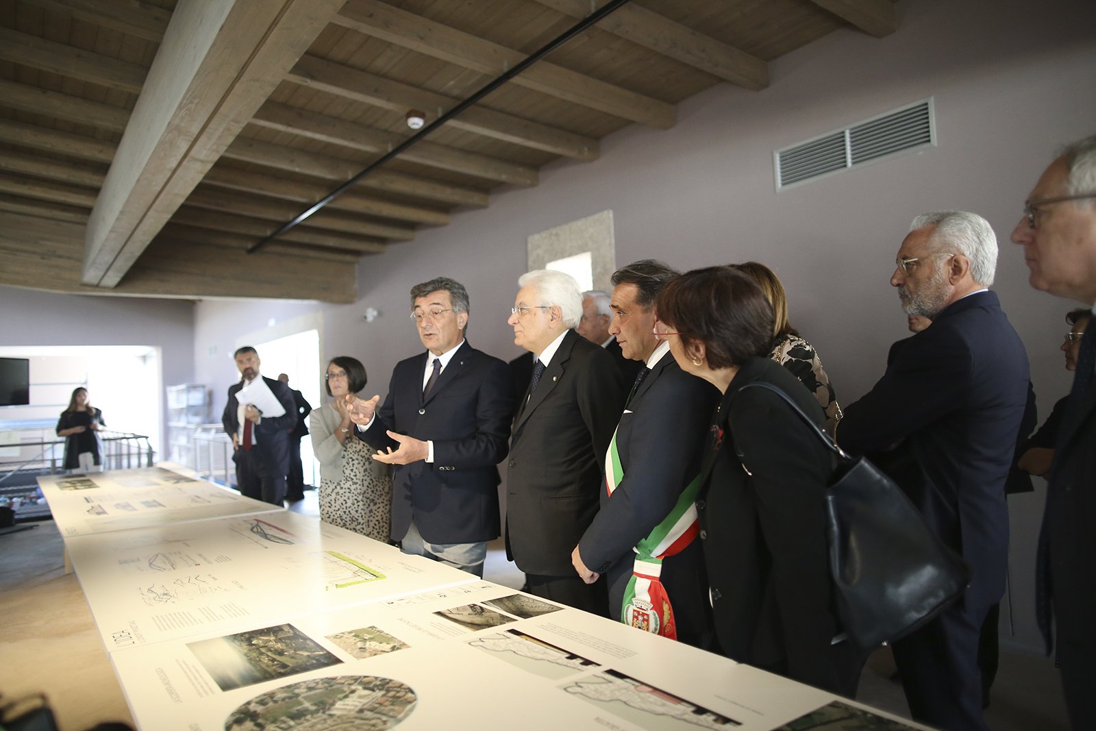 Evento istituzionale Presidente della repubblica Mattarella Spello Alfio Barabani Architetto 