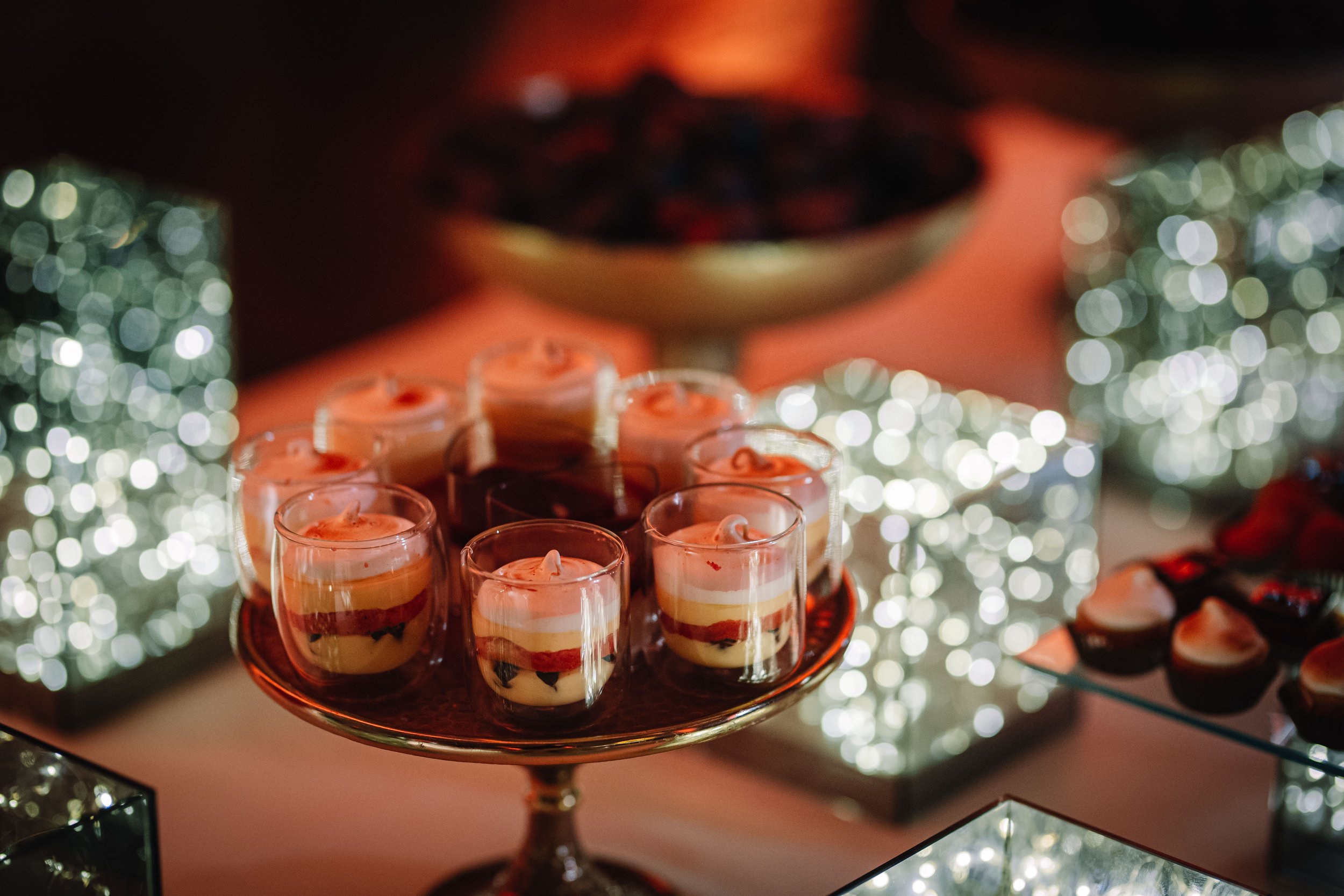 Wedding planner food design setup in Italy