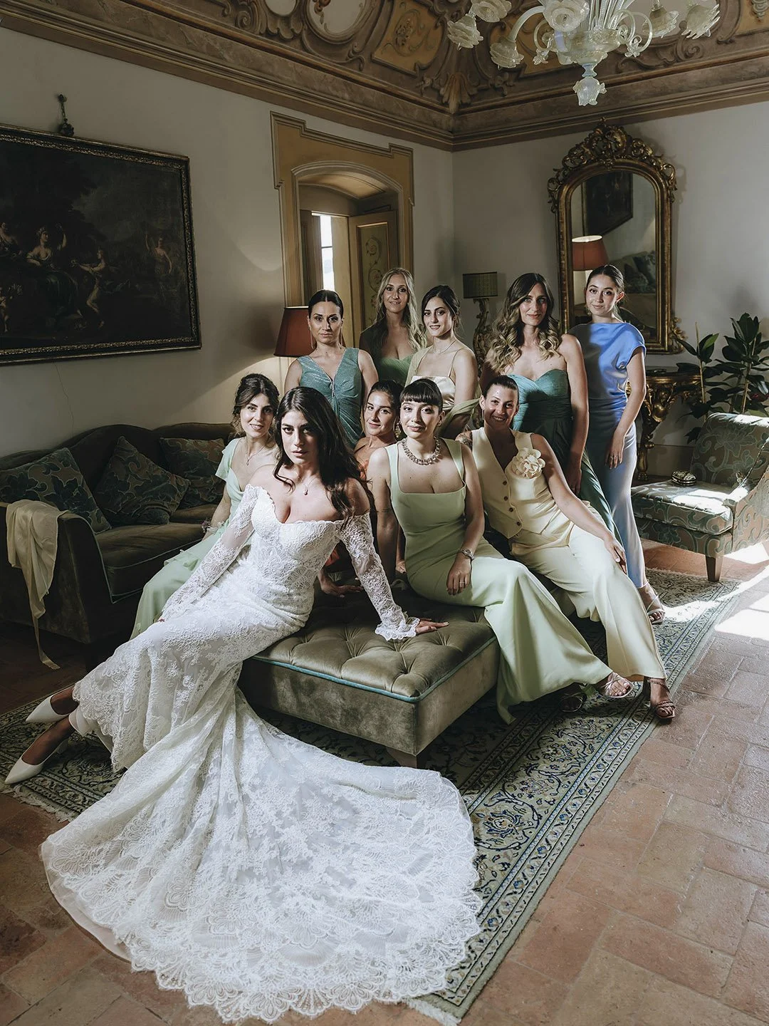Bridal party -  Vittoria Vicky Piria (Sky Sport) sposa Andrea Busnelli matrimonio Umbria Giulia Barabani Luxury wedding planner 