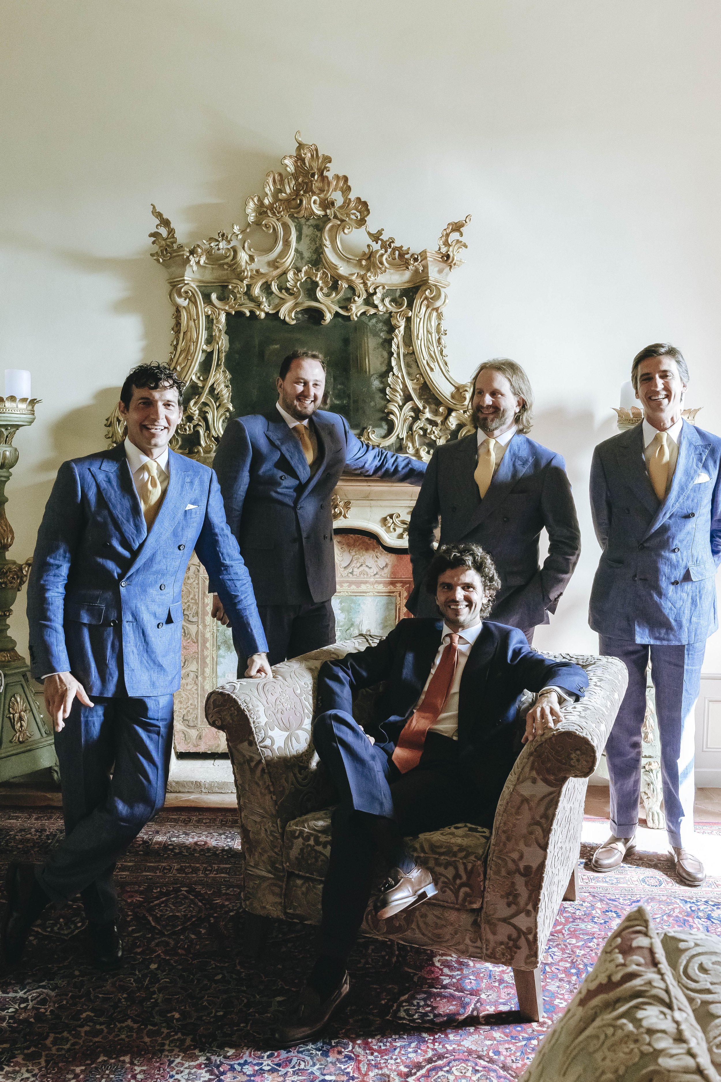 Groom party -  Vittoria Vicky Piria e Andrea Busnelli matrimonio Umbria Giulia Barabani Luxury wedding planner 