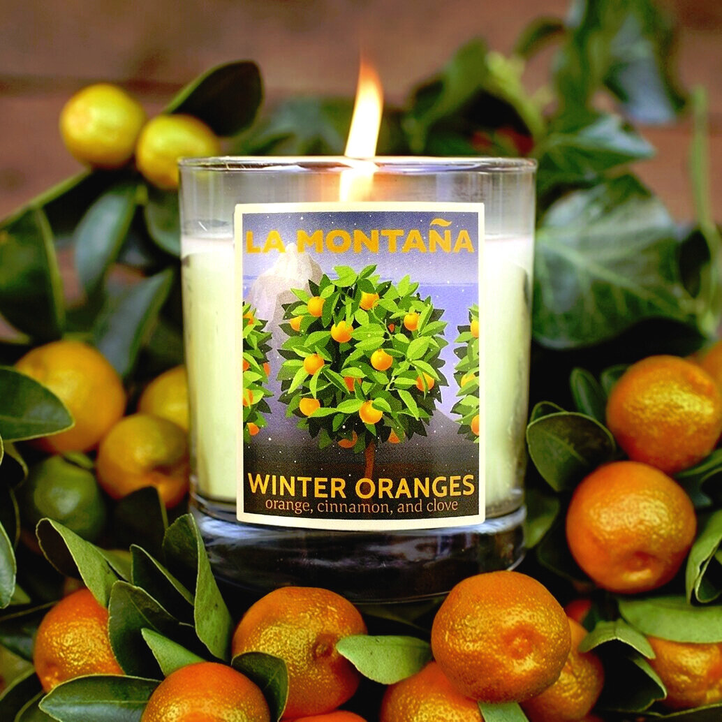Our Lips Are Sealed Bouquet plus Winter Oranges Scented Candle