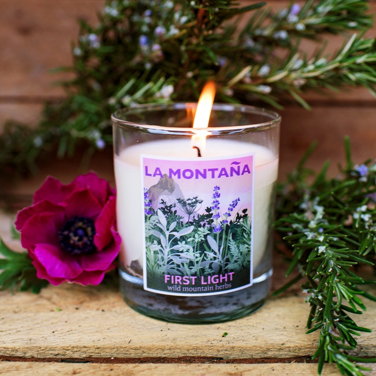 Our Lips Are Sealed Bouquet plus First Light Scented Candle