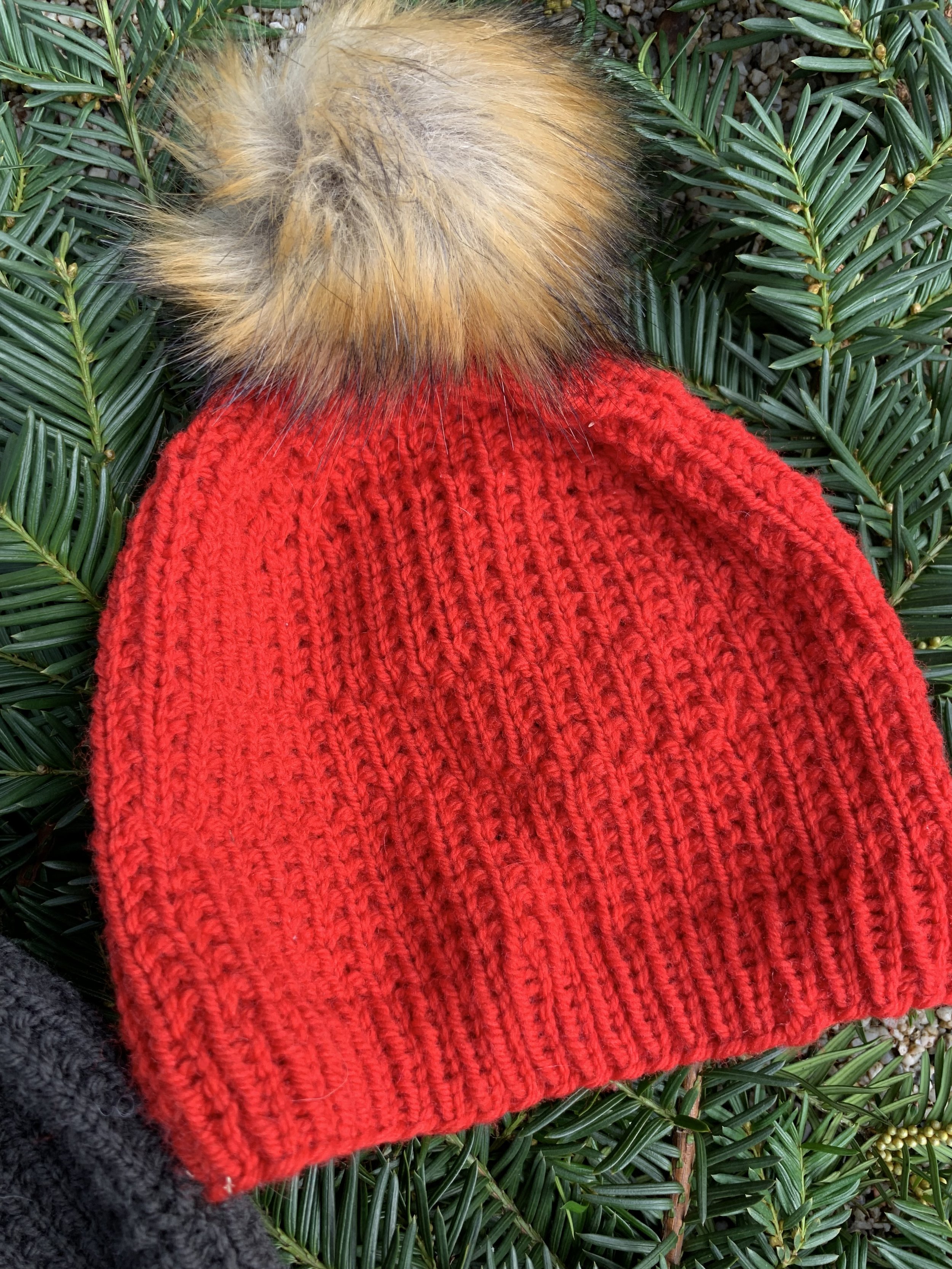 Bumble Beanie for my littlest boy.