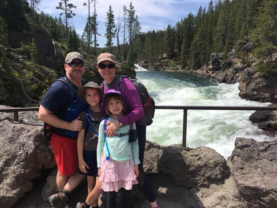 John and his family at Yellowstone.
