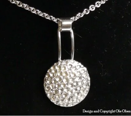 “Mountain View” Sterling Silver “Pendant”      Without a chain	