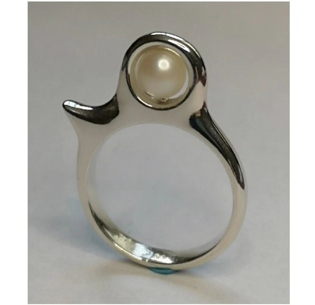 Jewelry of the Sea                           “Oyster” Sterling Silver Ring 
