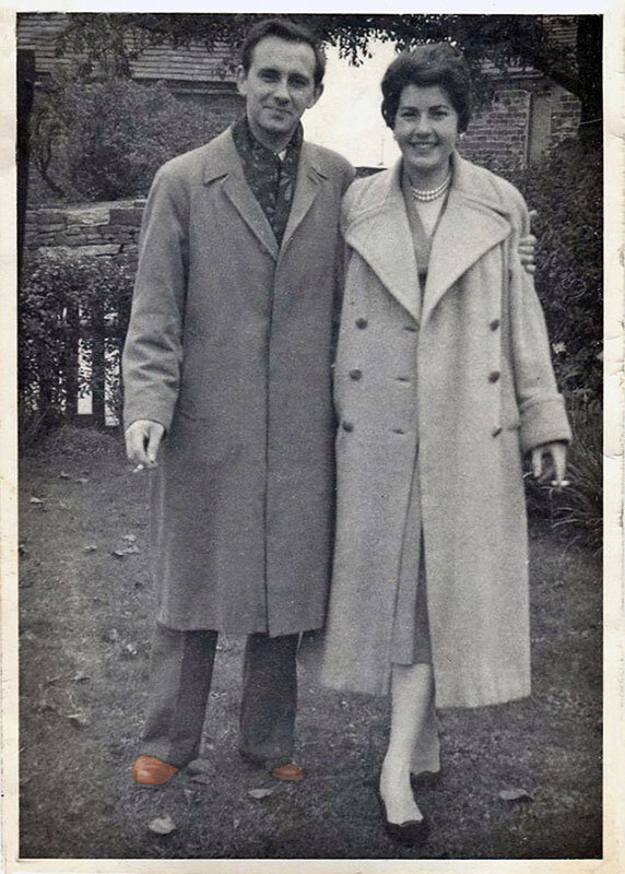 Brian and Rill, as he always called his wife, in London in the late 50s.