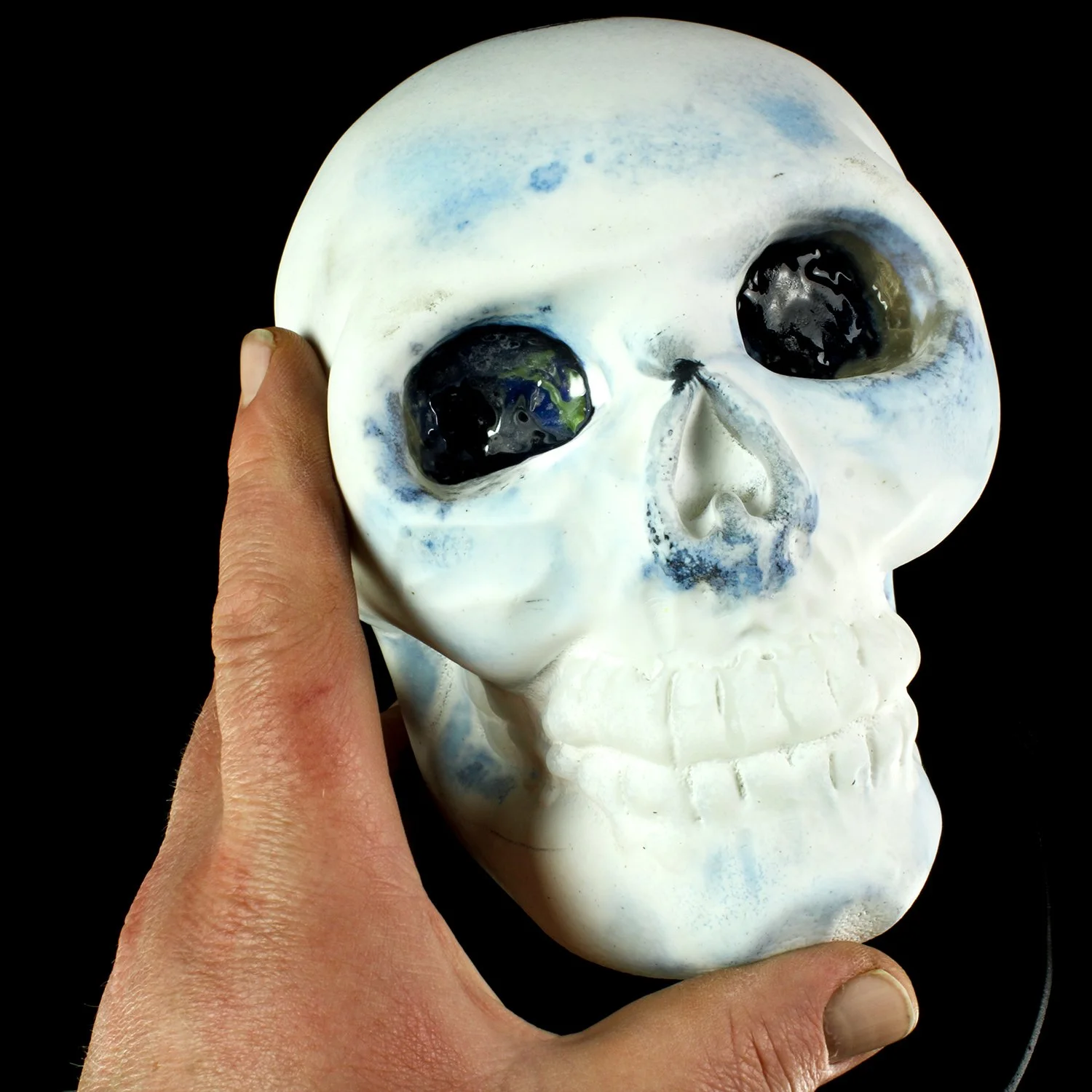 Inevitable Expansion limited edition glass skull by john Moran