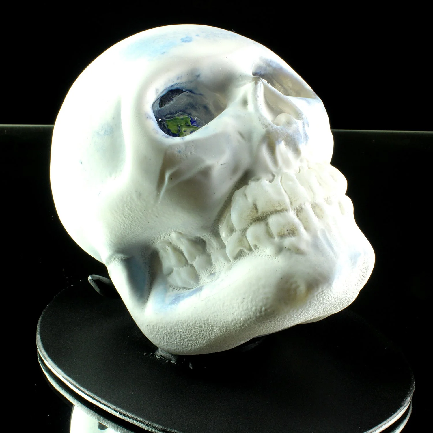 Inevitable Expansion limited edition glass skull by john Moran