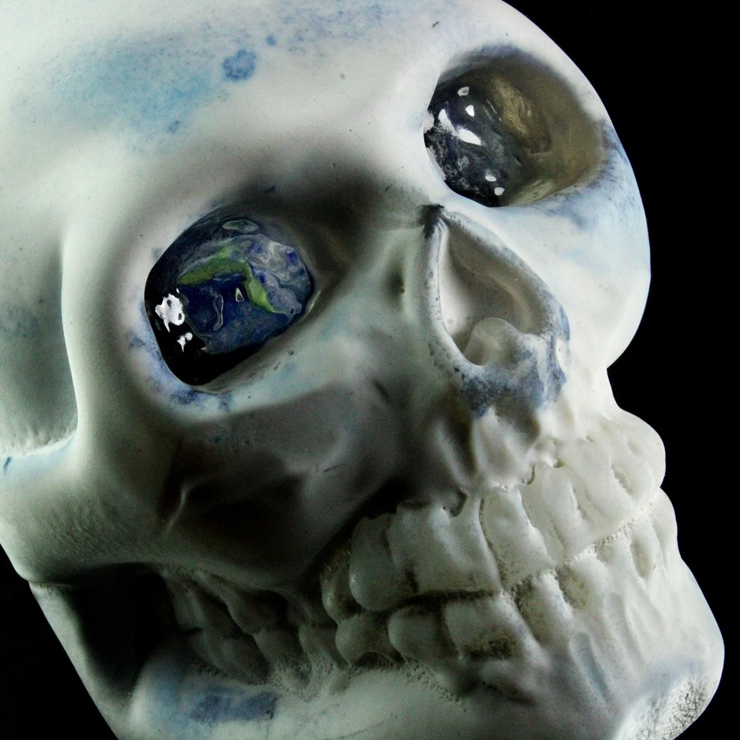 Inevitable Expansion limited edition glass skull by john Moran