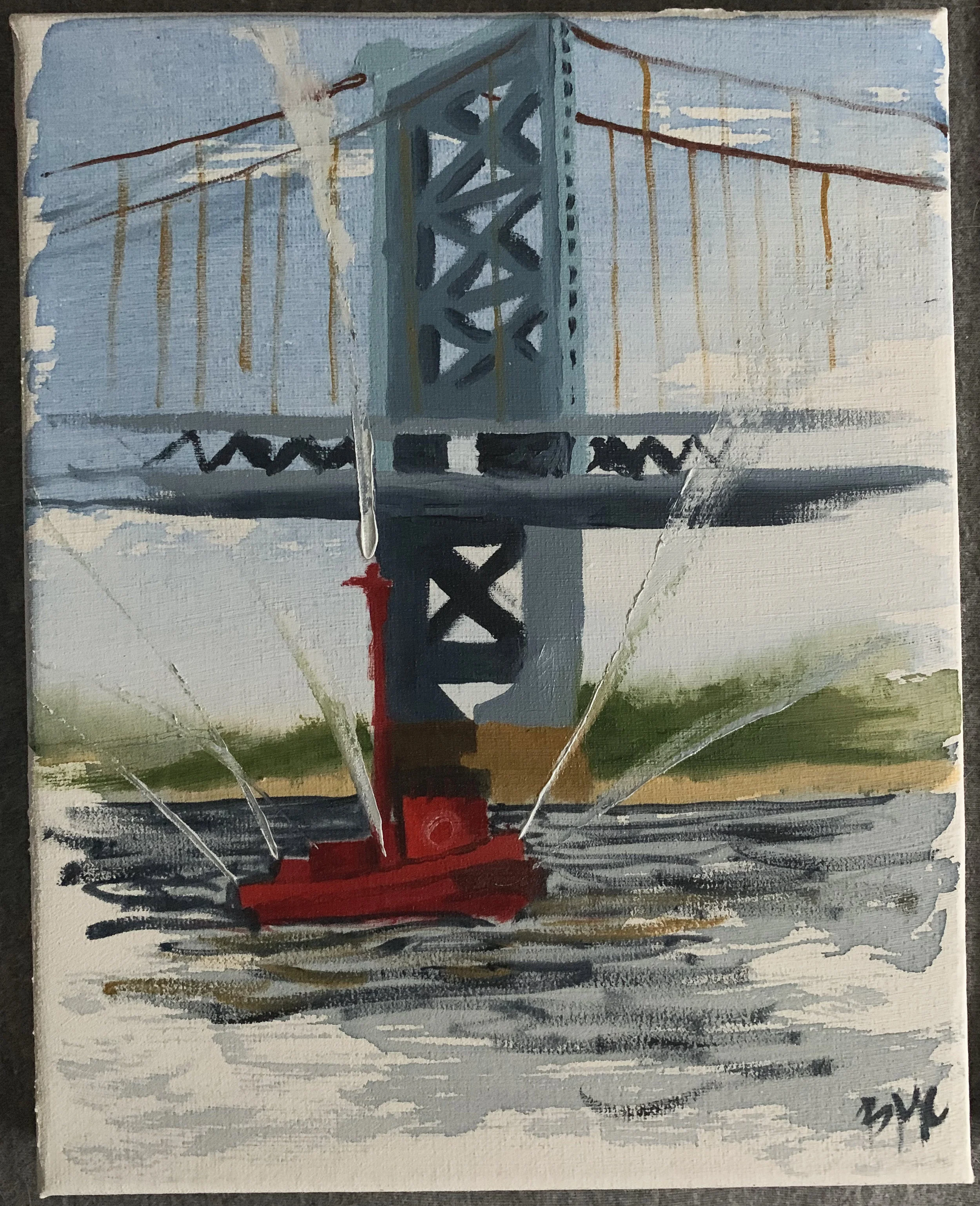 Oil on 8x10 in Watercolor Ground, Canvas