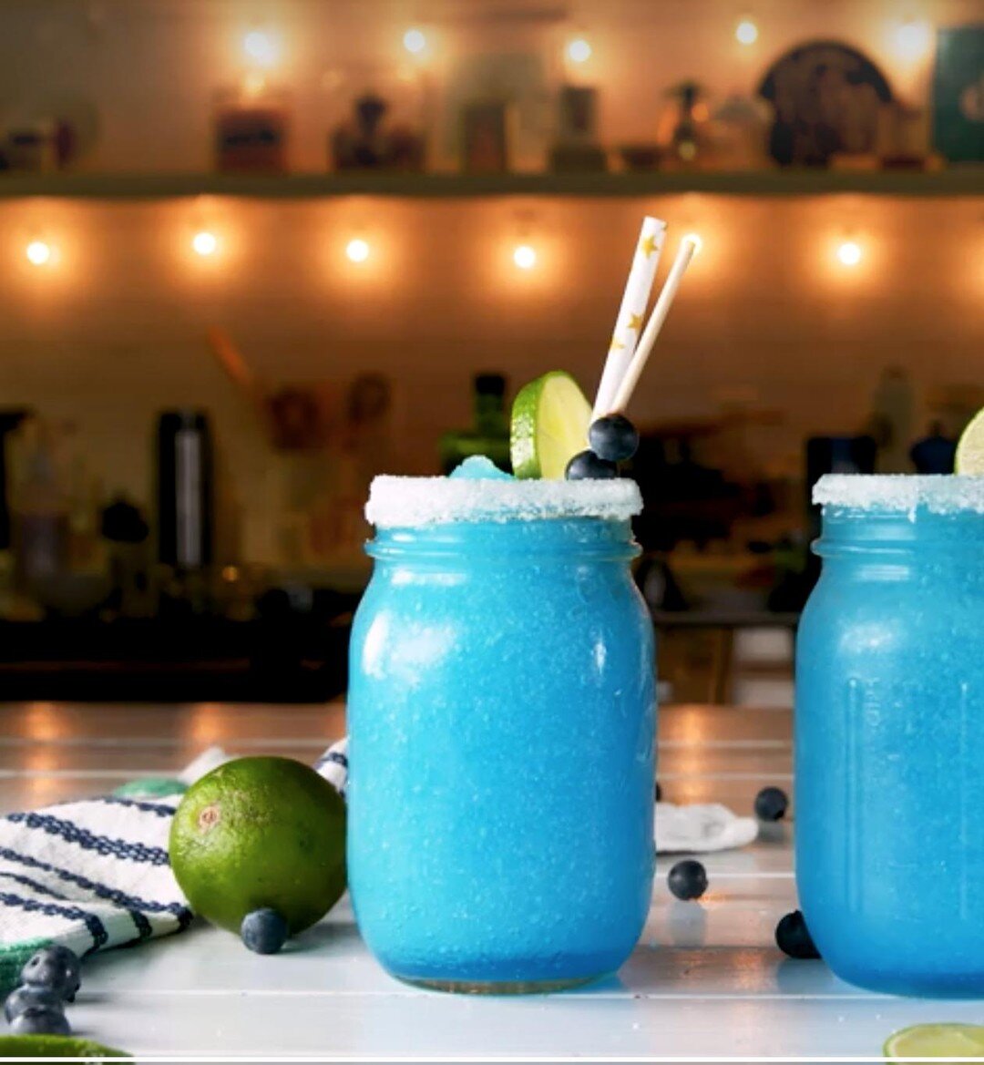 We are celebrating Memorial Day with these yummy frozen blue moscato margaritas! We found this delicious recipe on @Delish! 💙 A perfect way to celebrate our heroes at home, Happy Memorial Day. 🇺🇸