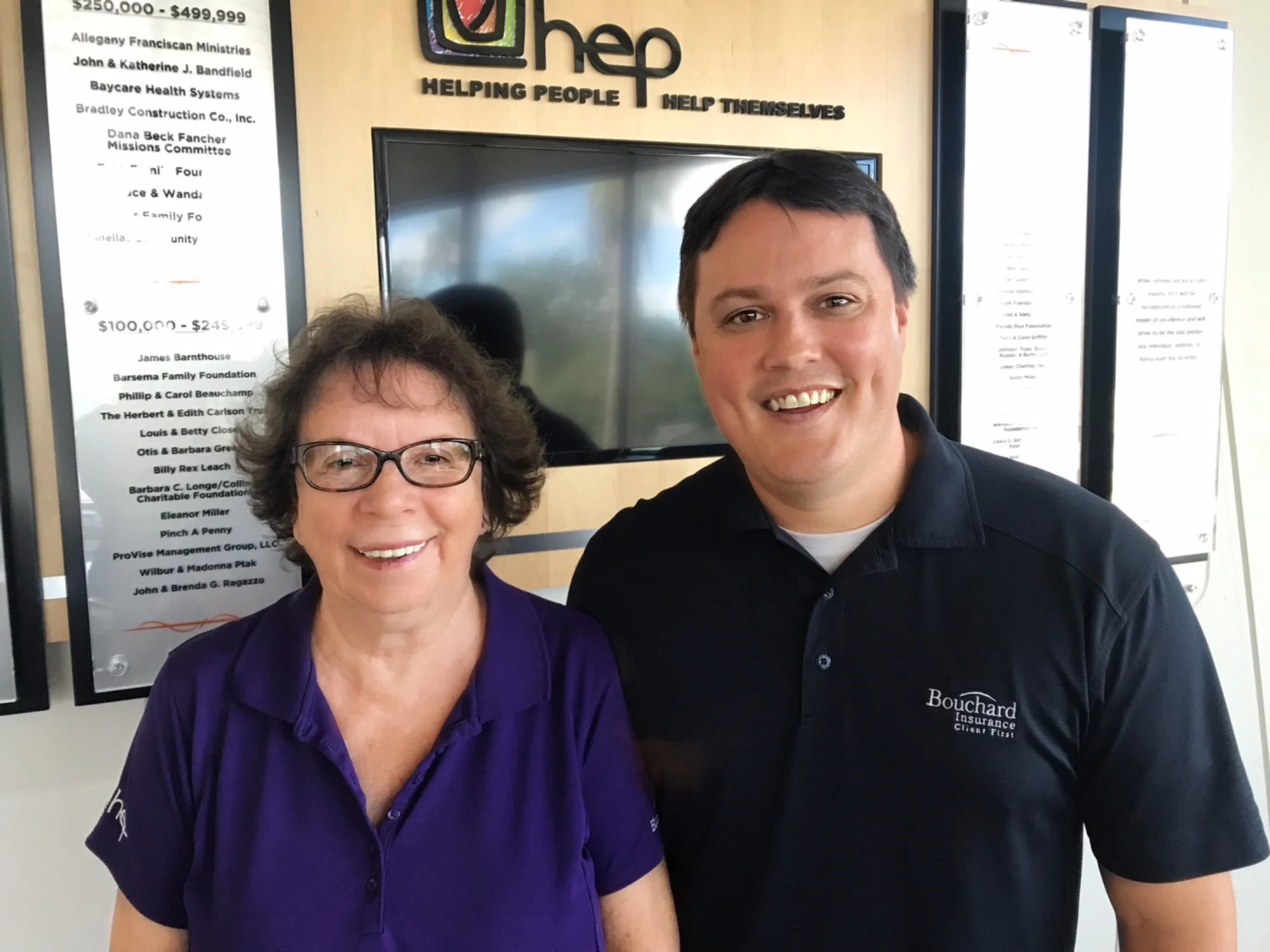Adam with HEP founder, Barb Green.