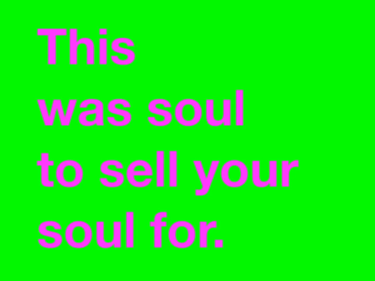 Tony Cokes: Untitled (m.j. the symptom)