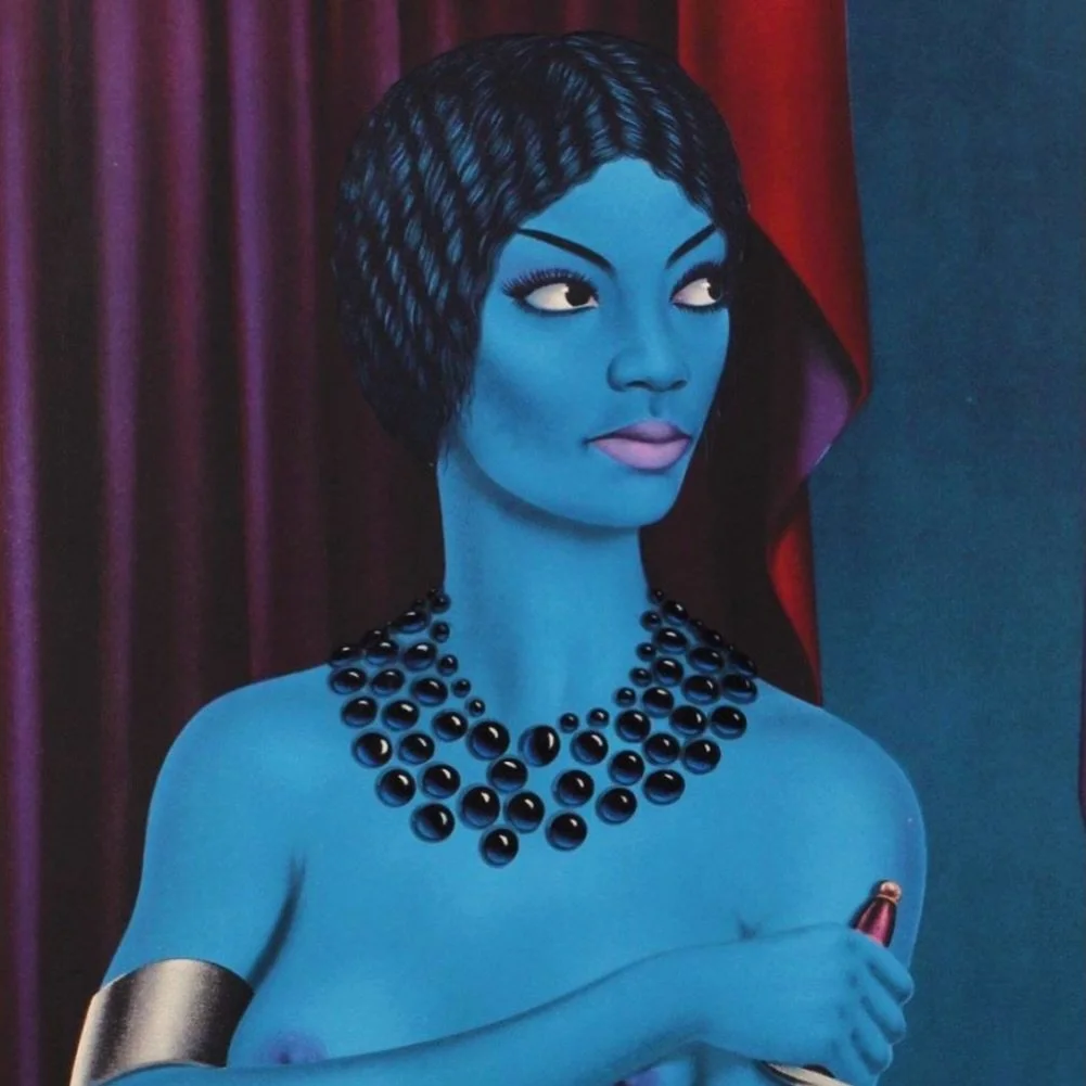 F&eacute;lix Labisse (1905-1982), &lsquo;Lucretia&rsquo;, color lithograph, signed in the plate, edition stamp euroart, , printed in 1972 by Mourlot Paris.

From &ldquo;Blue Blood: F&eacute;lix Labisse&rsquo;s Goddesses, Demons, and the Space Between