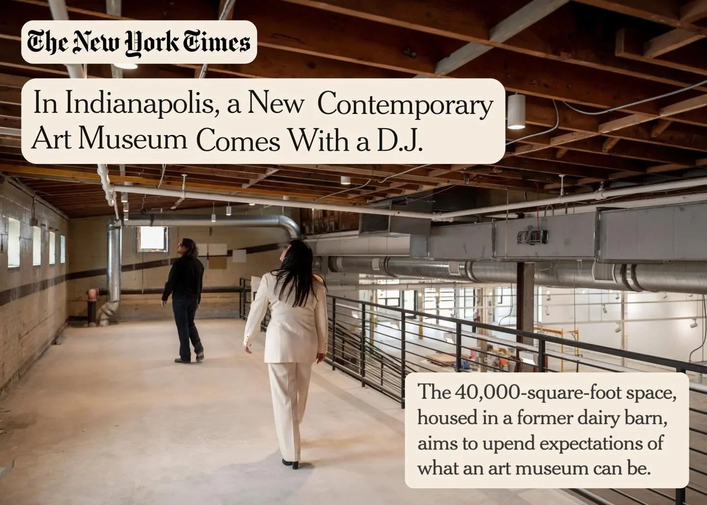 We&rsquo;re so excited about the coverage of our CAMi museum expansion in The New York Times (@nytimes)!

Thank you to Sarah Bahr (@smbahr14) for your excellent story recognizing our continued work bringing contemporary art to Indianapolis.&nbsp;&nbs