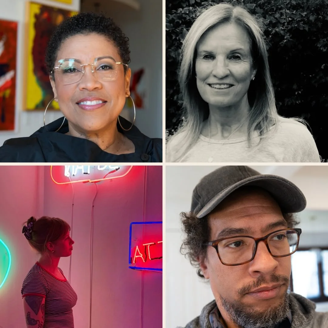 Meet CAMi studio artists C. Pyle, Christen Baker, Cynthia Sparrenberger, and Eric D. Stine! 🎨

&bull; Pyle (@cpyleabstracts) is an abstract artist who uses color and texture as pathways to wellbeing, inviting viewers into a hopeful, technicolor jour