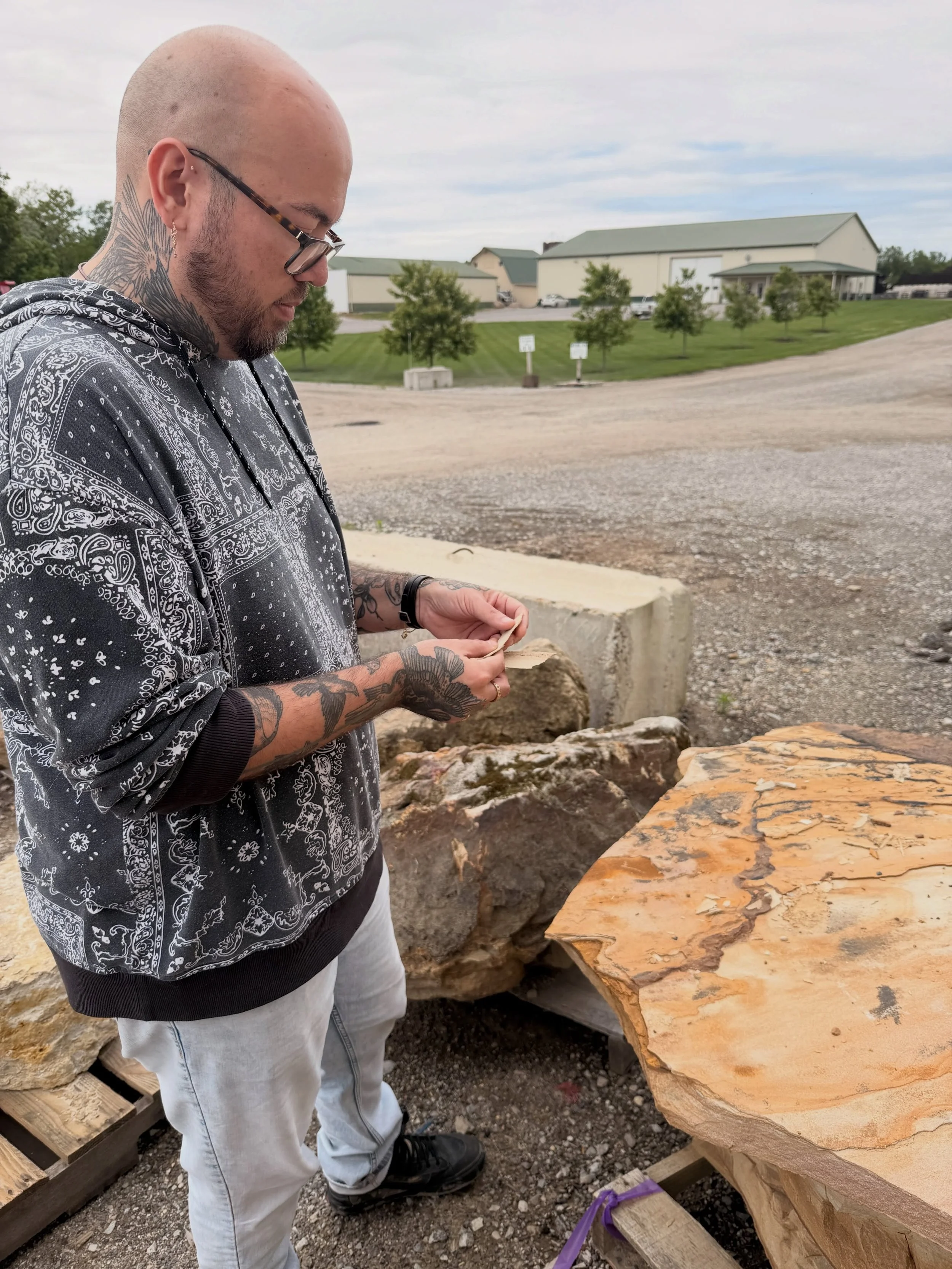 New work being installed this spring and summer! Bryn Jackson is selecting materials for his land art and environmental restoration project at CAMi, &mdash;&ldquo;Apung Iru&rsquo;s Abundance.&rdquo; 

Supported by Artists At Work, Jackson&rsquo;s ins