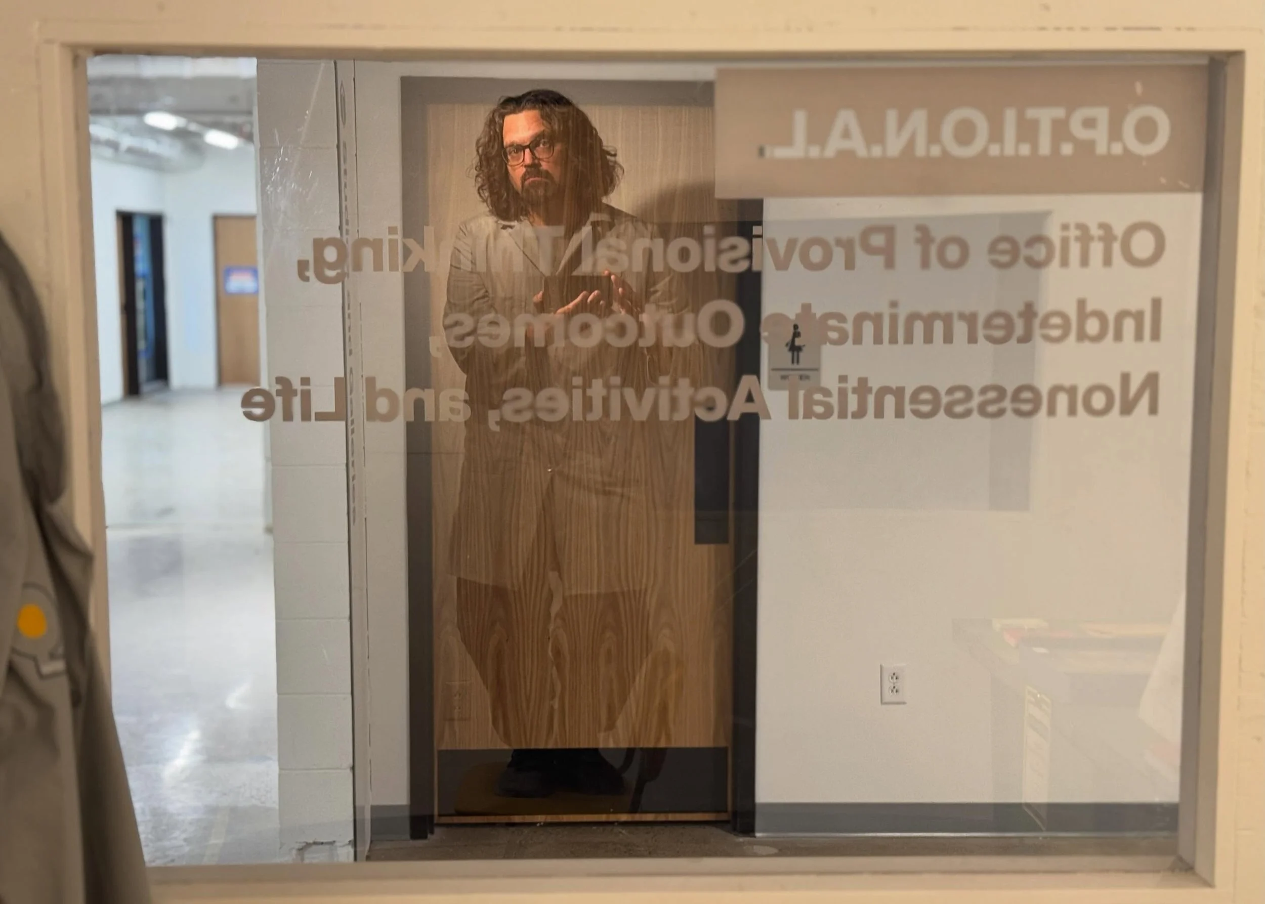 Welcome to O.P.T.I.O.N.A.L. &mdash; the Office of Provisional Thinking, Indeterminate Outcomes, Nonessential Activities, and Life &mdash; an ongoing participatory conceptual artwork and creative public office inside @camimuseum 

This project space &