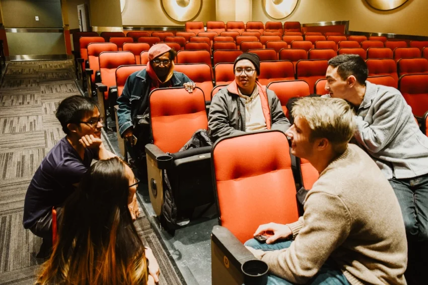 A group of students discussing Asian-American media representation at ASU’s CRA Film Showing & Discussion event that took place on Nov. 9th.