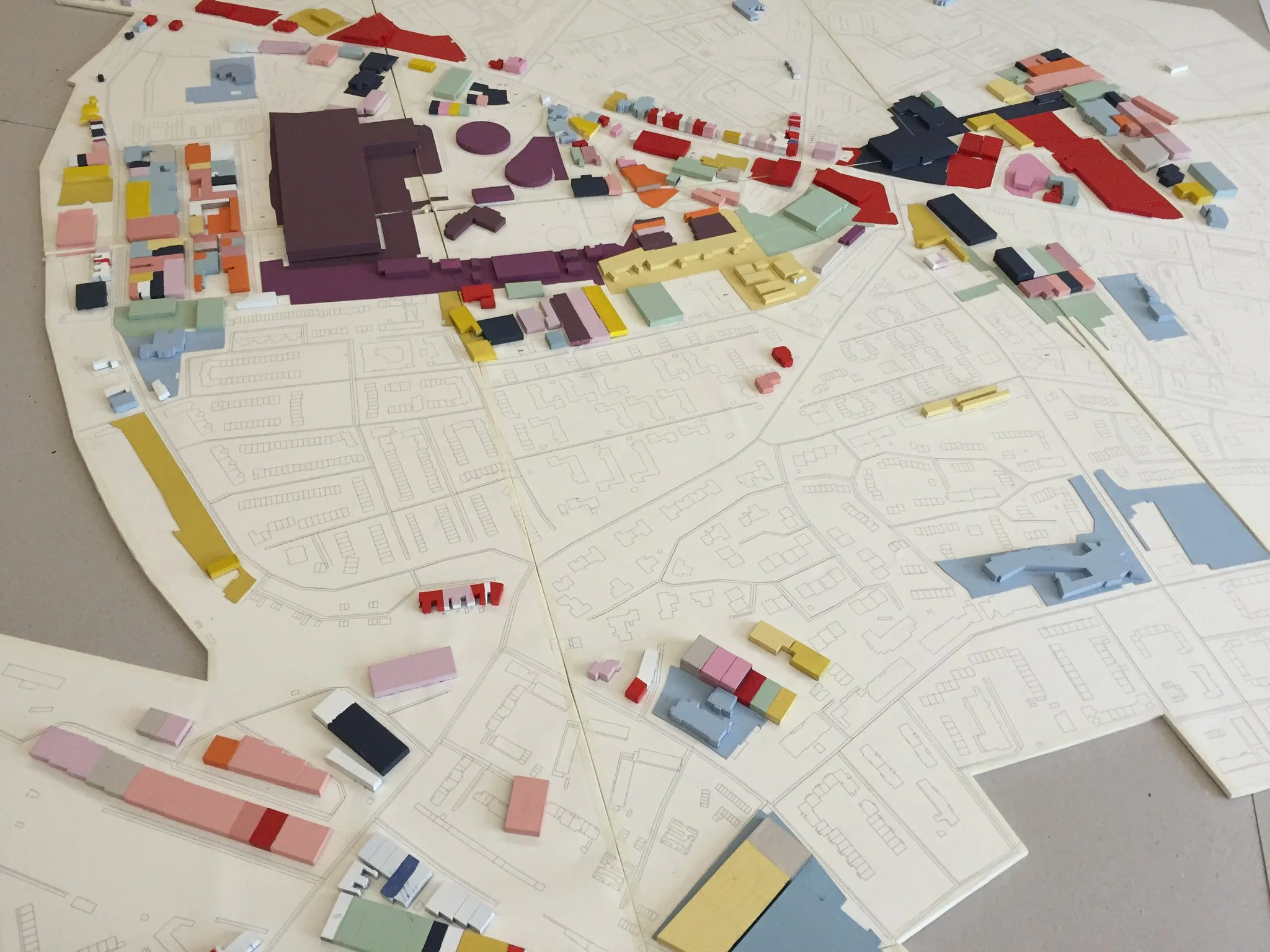 Mapping the economy in a scale model of the Old Kent Road.