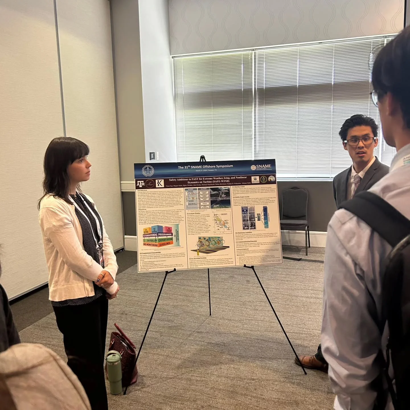 Yesterday we had two posters presented at the @sname_official Offshore Symposium. Congrats to @sunlos_alejandro and Megan on winning Best Poster Award. And thanks to @omarkhaledsallam that made one of the figures!