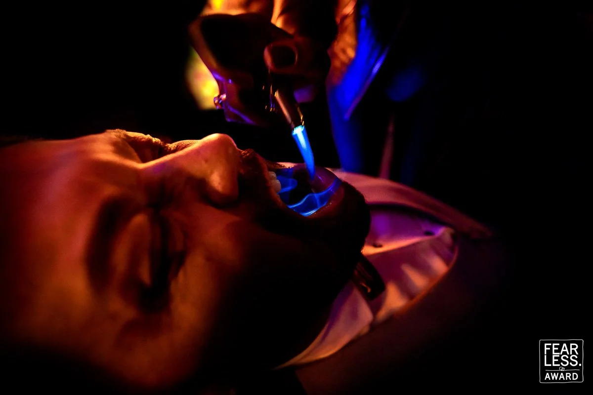 creative wedding photo fire light dramatic fearless award unique photography moment