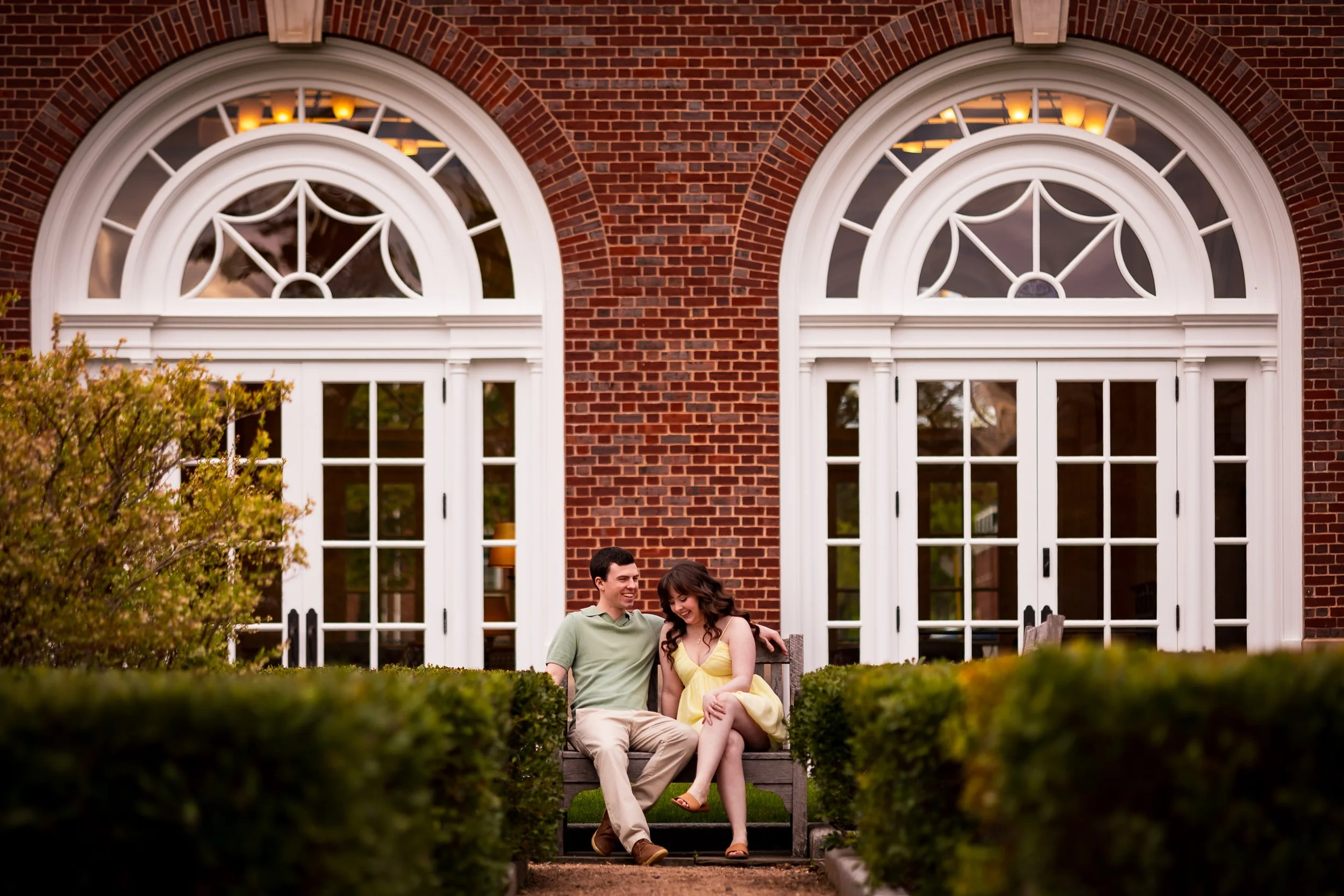 Wolfville Engagement Photos at Acadia Botanical Gardens and Acadia University | Emilly and Matt