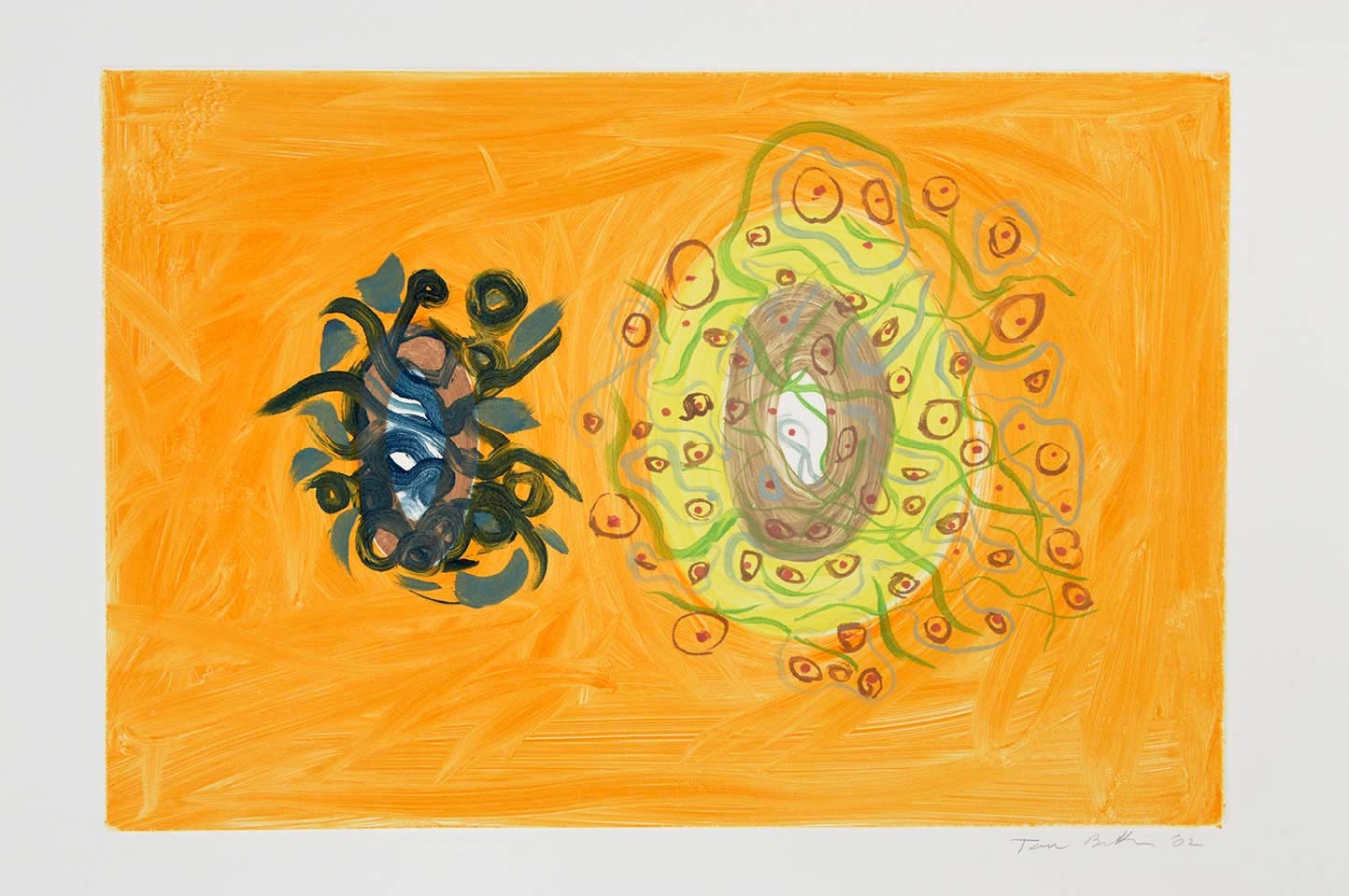  Oil on arches acid free rag paper, 26 x 30 inches (66 x 76.2 cm), signed and numbered 2002 