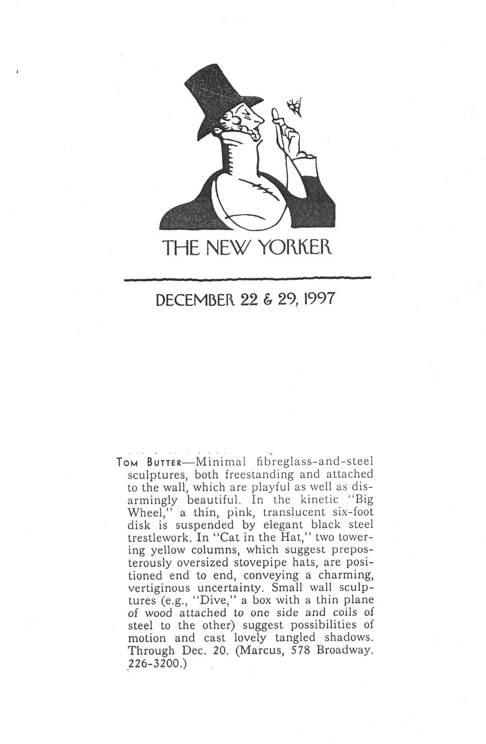 THE NEW YORKER: JANUARY 29, 1997
