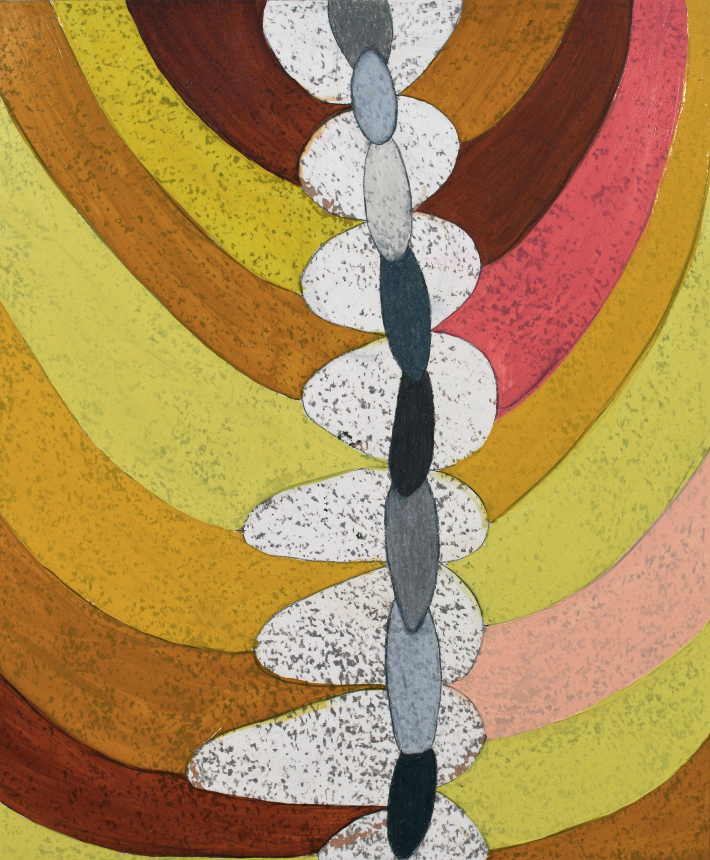  Sprung, 2015  oil, pencil, and colored pencil on panel, 18.5 x 15.5  (46.9 x 39.3 cm)  