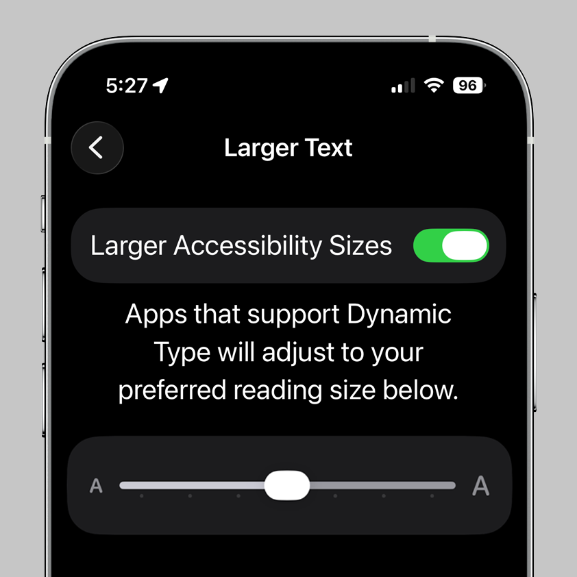 Scaling Accessibility with Dynamic Type
