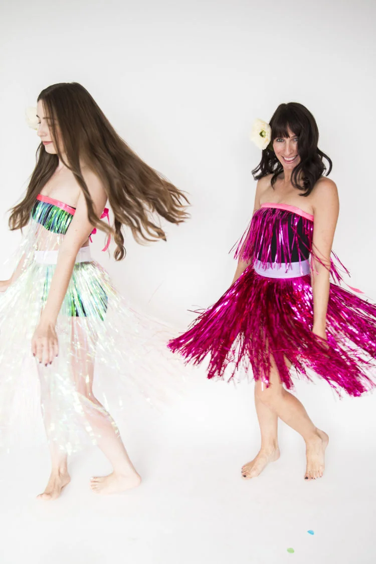 DIY Hula Party Girl Costumes