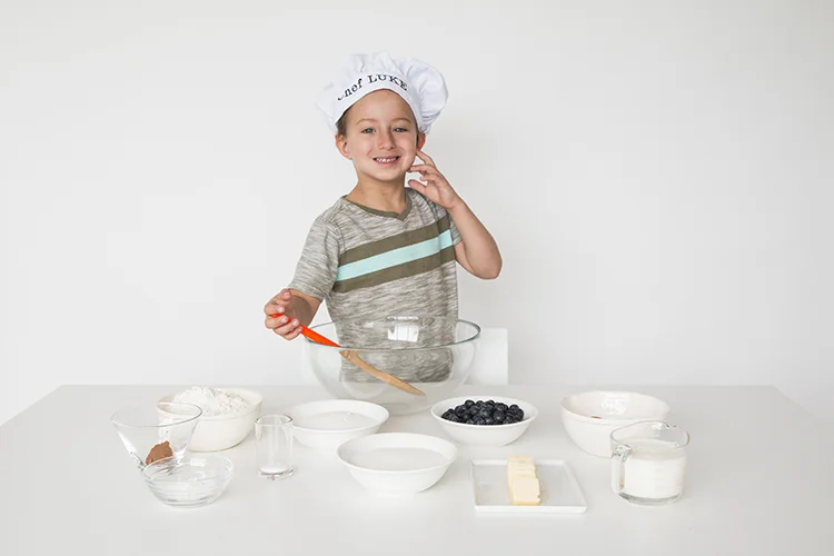 Chef Luke makes Blueberry Coffee Cake