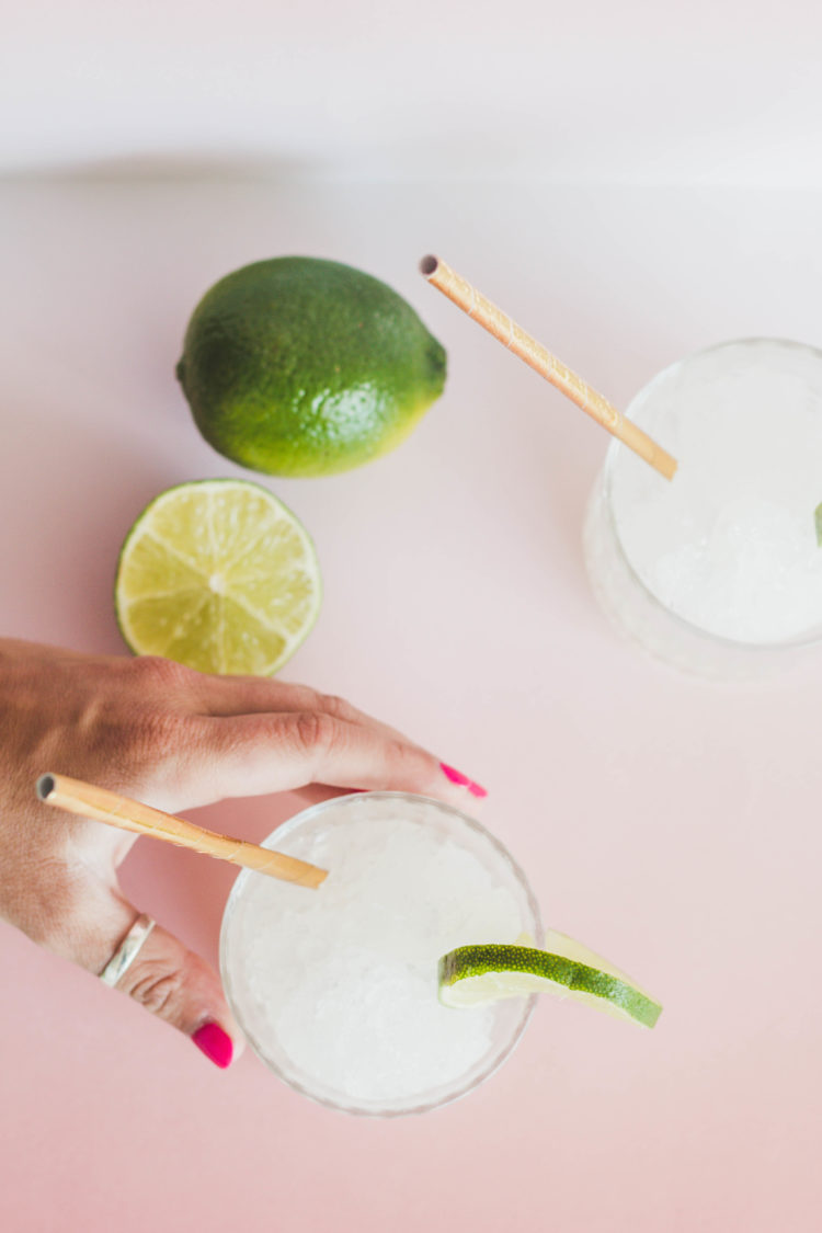 A Boozy Limeade Slushy