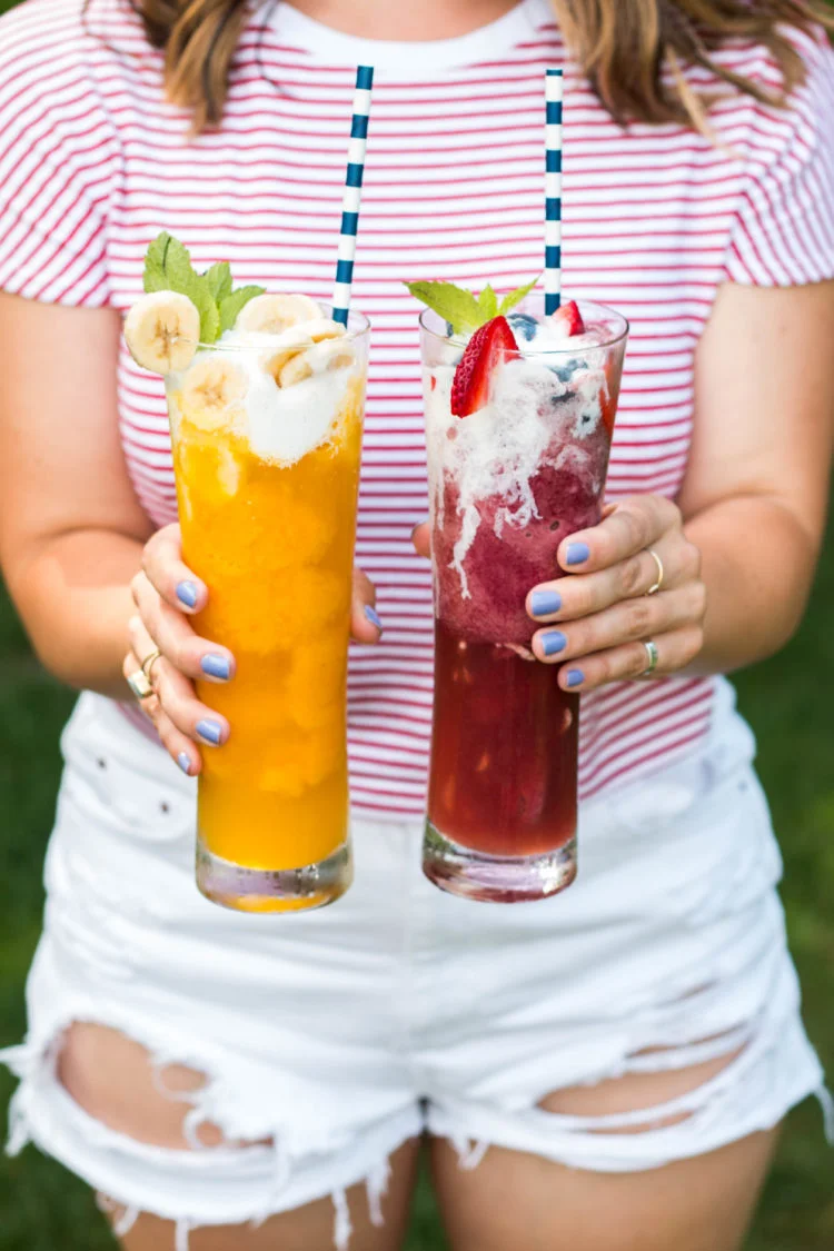 Hard Cider Sorbet Float