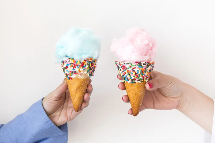 DIY Cotton Candy Cones