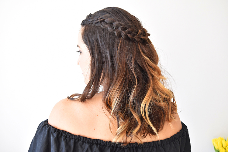 Abby's Half Up, Half Down Braided 'do