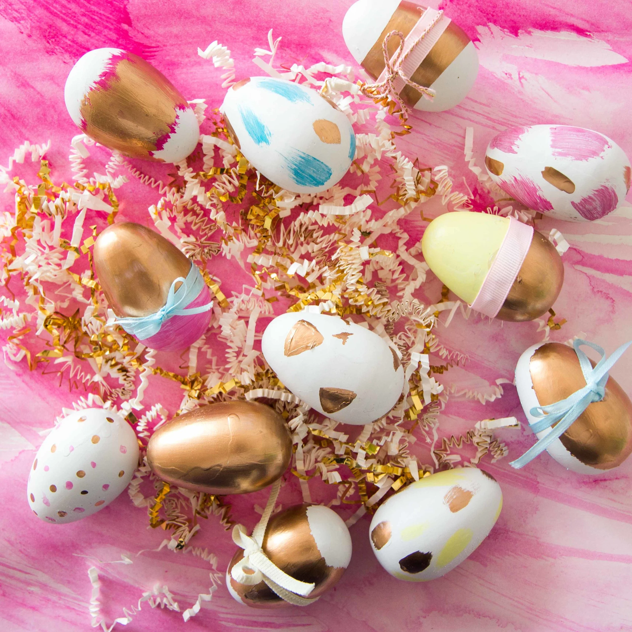 DIY Gilded Easter Eggs