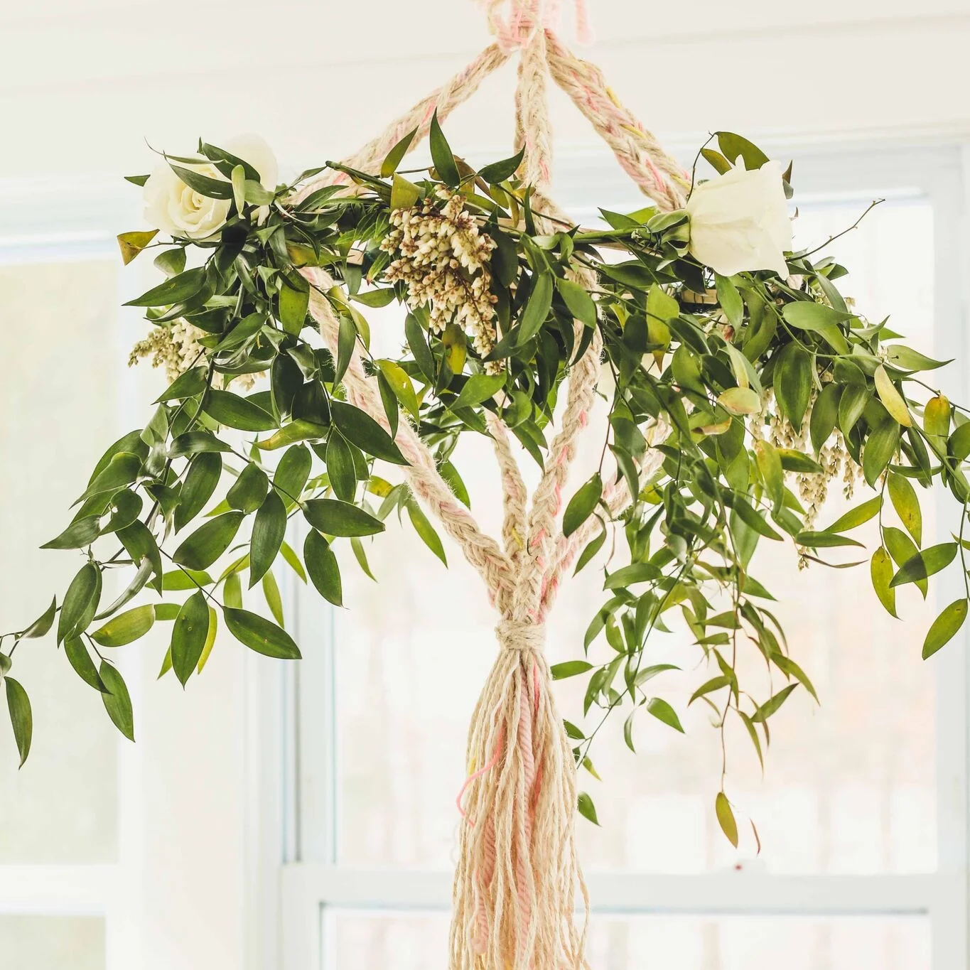 DIY Floral Chandelier 