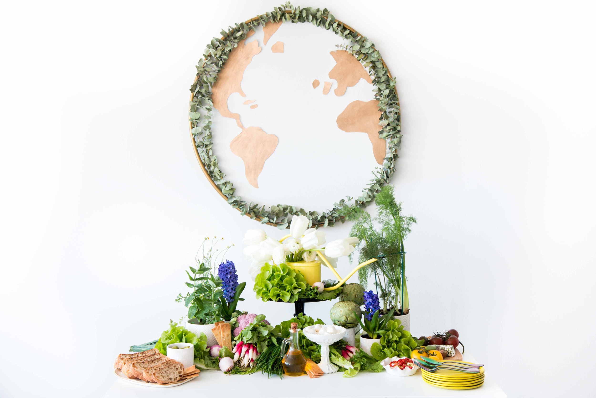 An Edible Table Runner for Earth Day