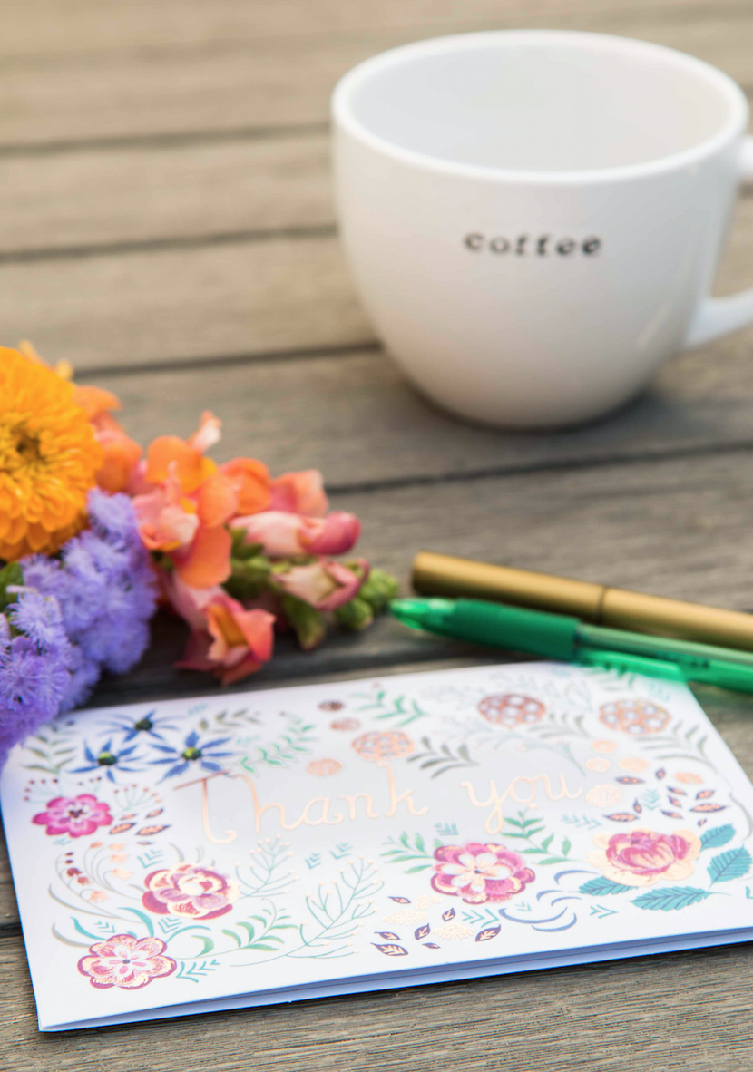 Thank you gifts & cards etiquette